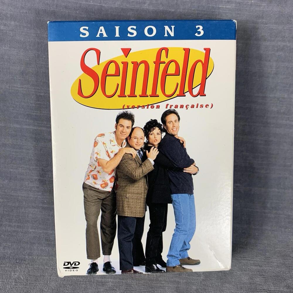 Seinfeld Season 3 DVD Box Set French Version 4 Discs Complete